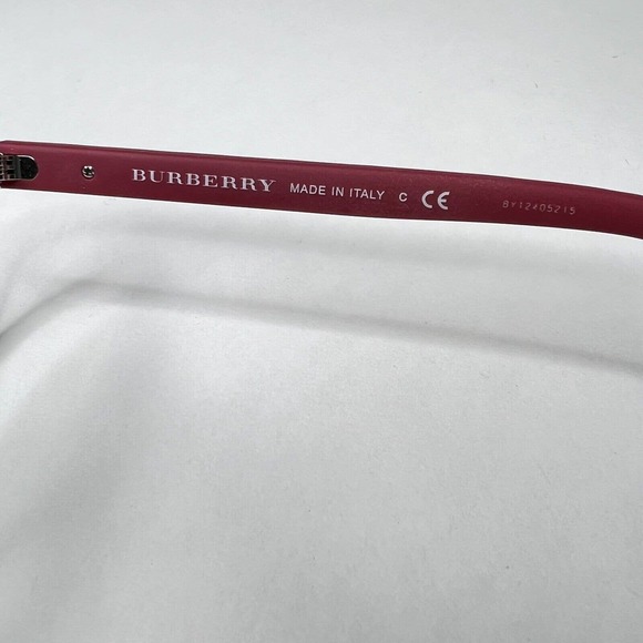 Burberry B 2176 Frames 3498 51-18 140 Polished Black w/Red Eye Glasses h3769 - Picture 6 of 7
